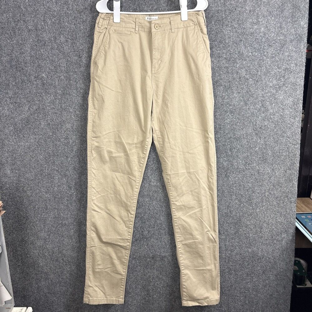 American Tall  Pants Womens Size 12  X Tall Light Khaki Tapered Chino
